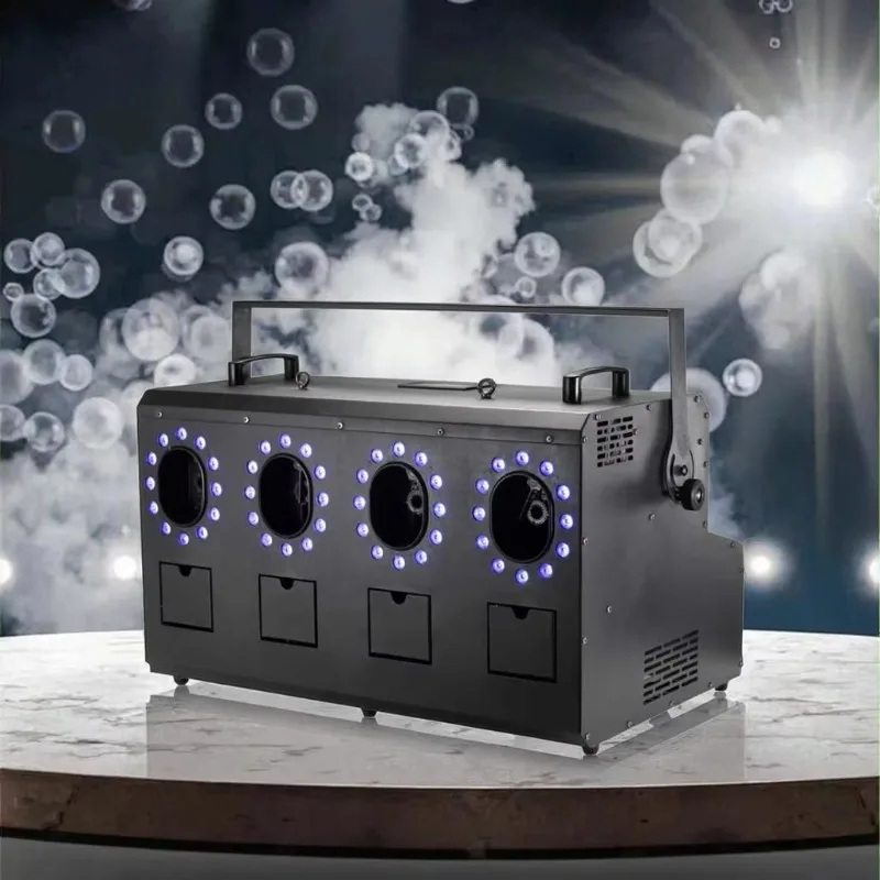 1800W 8CH DMX Control Fog Bubble Machine with Wireless Remote for Indoor/Outdoor Events
1800W 8CH DMX Control Fog Bubble Machine with Wireless Remote for Indoor/Outdoor Events