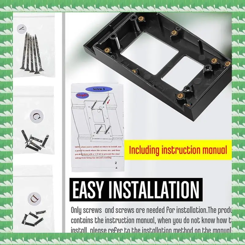 ONCE 2 Pcs Doorbell Vinyl Siding Mount Compatible With Ring Video Doorbell, Video Door Bell 1St Gen 2, 3, 3+
ONCE 2 Pcs Doorbell Vinyl Siding Mount Compatible With Ring Video Doorbell, Video Door Bell 1St Gen 2, 3, 3+
