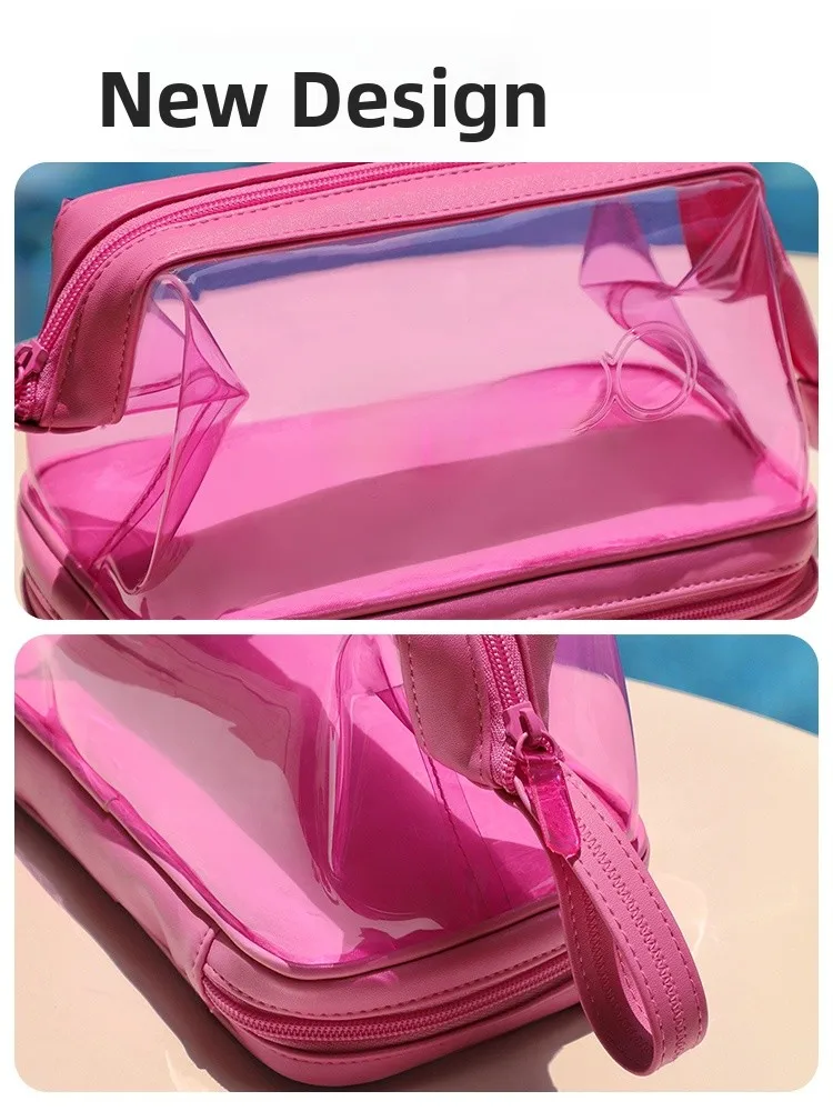 Women's Large Capaci Portable Travel eup Bag Waterproof Transparent Storage Bag Handheld Toiletry Bag Durable TPU Material
Women's Large Capaci Portable Travel eup Bag Waterproof Transparent Storage Bag Handheld Toiletry Bag Durable TPU Material