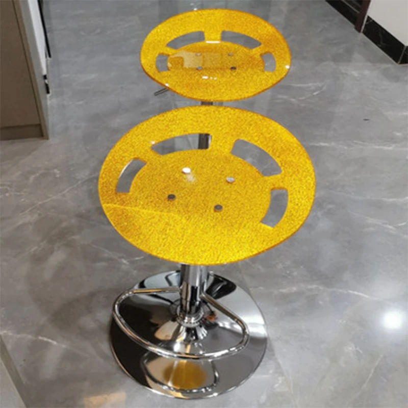 Fashion Simple Acrylic Bar Chair Counter Home Rotating Lift Chair Front Desk Chair High Stool.
Fashion Simple Acrylic Bar Chair Counter Home Rotating Lift Chair Front Desk Chair High Stool.