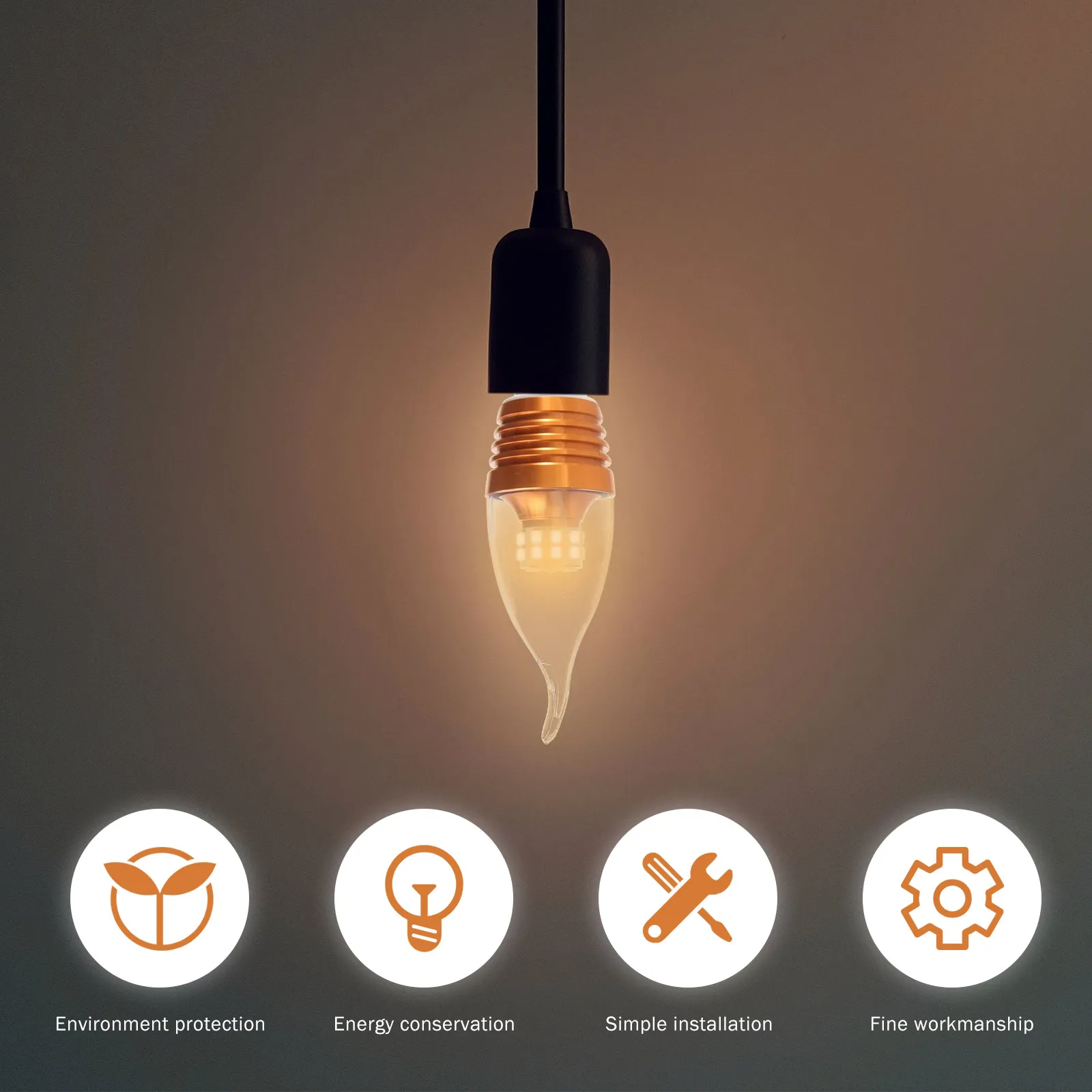 2Pcs LED Bulbs E12 Base Ch Bulbs 360° Beam Angle Long Lifespan Light Lamps for Ch eliers Sconces Home Lighting
2Pcs LED Bulbs E12 Base Ch Bulbs 360° Beam Angle Long Lifespan Light Lamps for Ch eliers Sconces Home Lighting