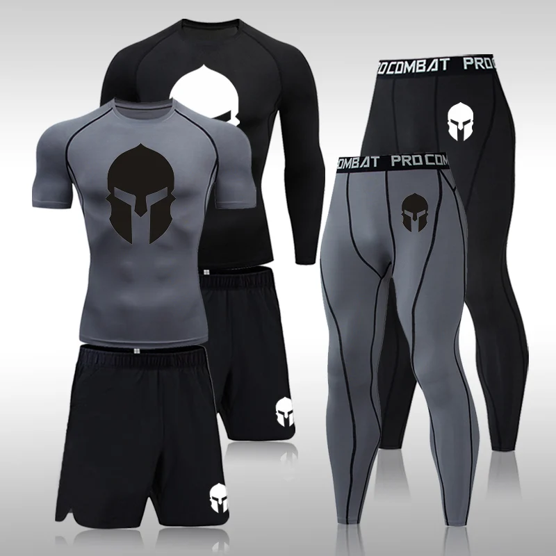Mens MMA Compression Sets Tracksuit Sports Suits Jogging Shirt Running Set Gym Quick Dry Clothing Men Fitness Workout Tights 4XL
Mens MMA Compression Sets Tracksuit Sports Suits Jogging Shirt Running Set Gym Quick Dry Clothing Men Fitness Workout Tights 4XL
