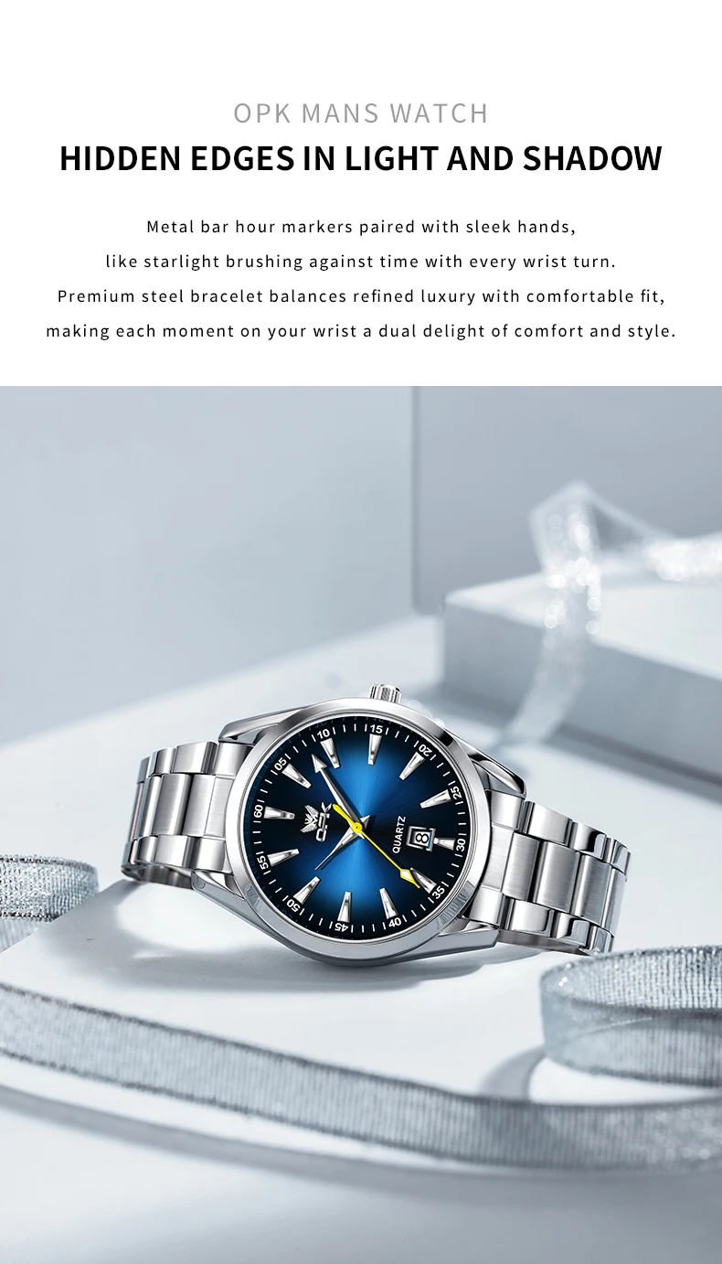 OPK brand cross-border hot selling business waterproof single calendar quartz watch men's watch 6088 OPK brand cross-border hot selling business waterproof single calendar quartz watch men's watch 6088