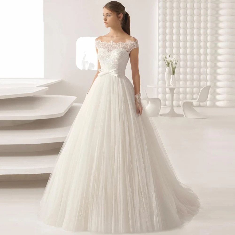 Sexy Sleeveless Women Wedding Dresses Off The Shoulder Backless A-Line Bridal Gowns Princess Party Vestidos De Novia Customized
Sexy Sleeveless Women Wedding Dresses Off The Shoulder Backless A-Line Bridal Gowns Princess Party Vestidos De Novia Customized