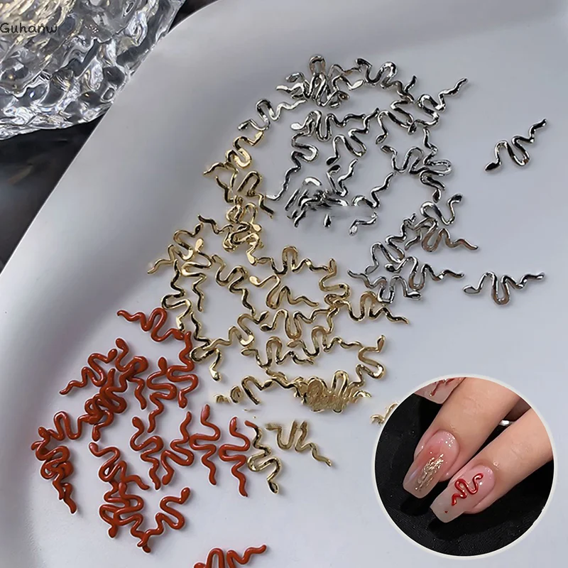 10pcs 3D Snake Nail Charms Alloy Gold/Silver/Red Snake Nail Art Rhinestones Manicure Salon Jewelry For DIY Luxury Accessories
10pcs 3D Snake Nail Charms Alloy Gold/Silver/Red Snake Nail Art Rhinestones Manicure Salon Jewelry For DIY Luxury Accessories