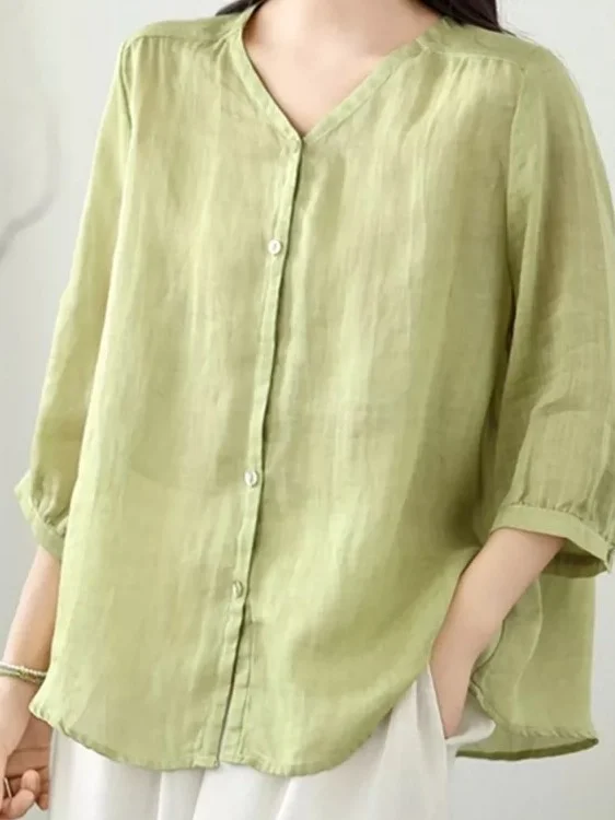Women's V-Neck Sleeveless Linen Shirt Thin Loose Fit Summer Casual Top Korean Style Button Detail Regular Weight Chinese Prod...
Women's V-Neck Sleeveless Linen Shirt Thin Loose Fit Summer Casual Top Korean Style Button Detail Regular Weight Chinese Prod...