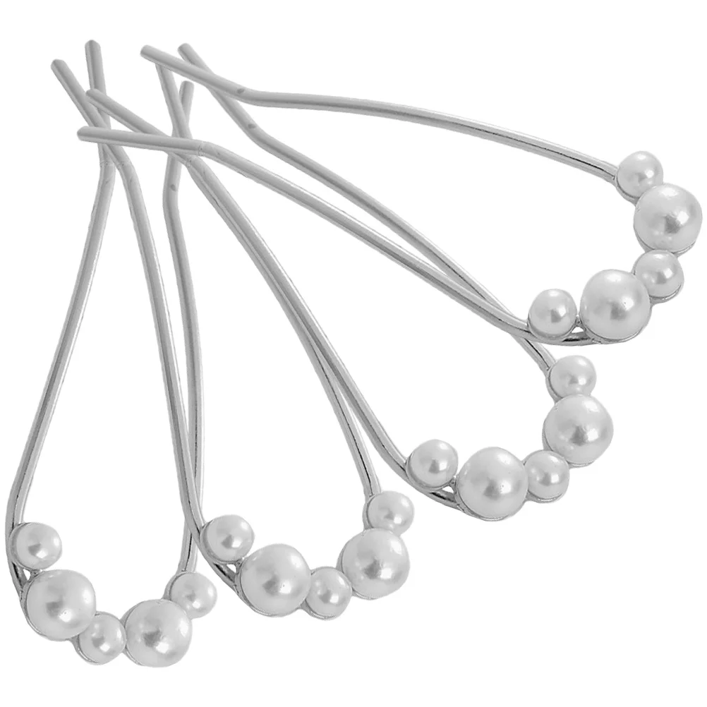 4 Pcs Hairpin Elegant Barrette U Shaped Pins Accessories Girlfriend's Alloy French for Thick
4 Pcs Hairpin Elegant Barrette U Shaped Pins Accessories Girlfriend's Alloy French for Thick