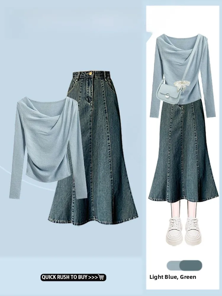 Slim Fit High Waist Hong Kong Sle Commute Asymmetrical Design f-length Skirt Faionable Versatile Workwear Ensemble
Slim Fit High Waist Hong Kong Sle Commute Asymmetrical Design f-length Skirt Faionable Versatile Workwear Ensemble