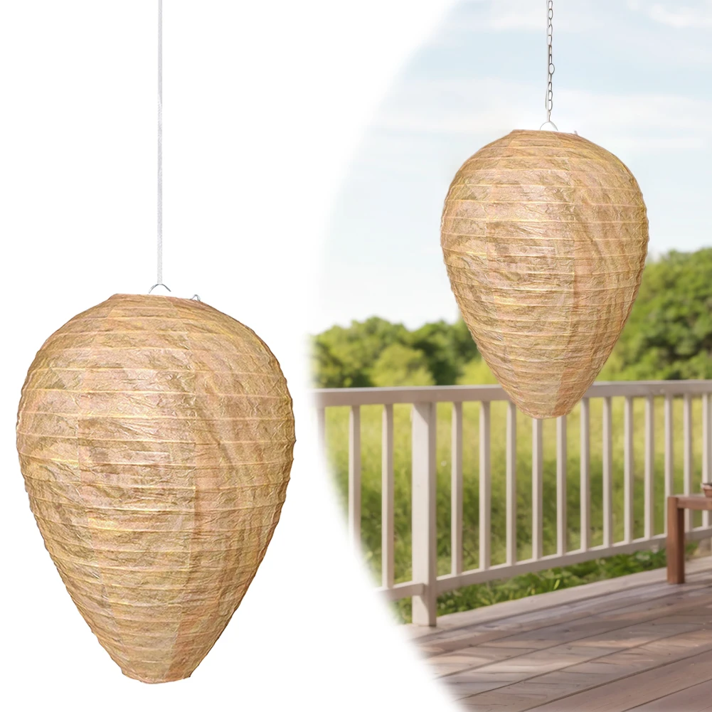 Hanging Wasp Deterrent Waterproof Repellent Hornets Safe Fake Trap Drive Beehive Lantern for Patio Outdoor
Hanging Wasp Deterrent Waterproof Repellent Hornets Safe Fake Trap Drive Beehive Lantern for Patio Outdoor