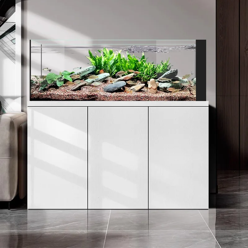 Native stream tank fish tank living room 2025 new home floor glass ecological aquarium High Quality
Native stream tank fish tank living room 2025 new home floor glass ecological aquarium High Quality