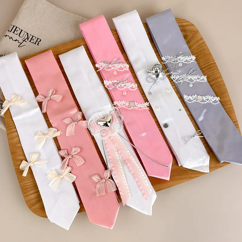 Y2K Sweet Heart Lace Bow Tie Neck Tie for Women, Gothic Punk Choker Style Long Ribbon Belt, Multipurpose Rope Chain Accessories
Y2K Sweet Heart Lace Bow Tie Neck Tie for Women, Gothic Punk Choker Style Long Ribbon Belt, Multipurpose Rope Chain Accessories
