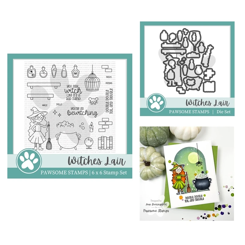 Witches Lair Halloween August 2022 New Clear Stamp Scrapbooking for Paper Making Metal Cutting Dies Frame Card Craft Supplies
Witches Lair Halloween August 2022 New Clear Stamp Scrapbooking for Paper Making Metal Cutting Dies Frame Card Craft Supplies