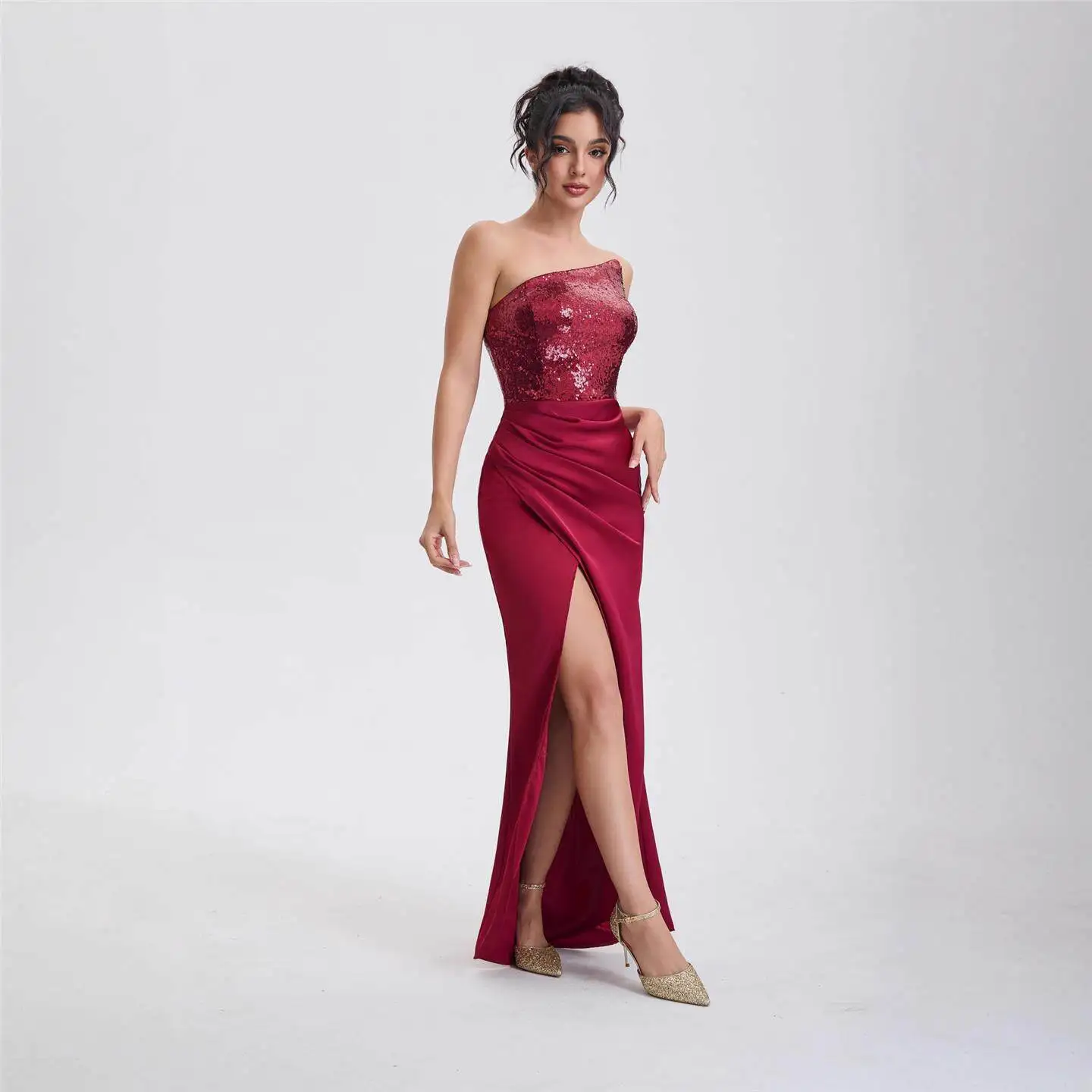 High Quality Sexy Slim Fit Split Evening Dress Party Hostess Dance Dress Beads Cross Border Fashionable Elegant Gown
High Quality Sexy Slim Fit Split Evening Dress Party Hostess Dance Dress Beads Cross Border Fashionable Elegant Gown