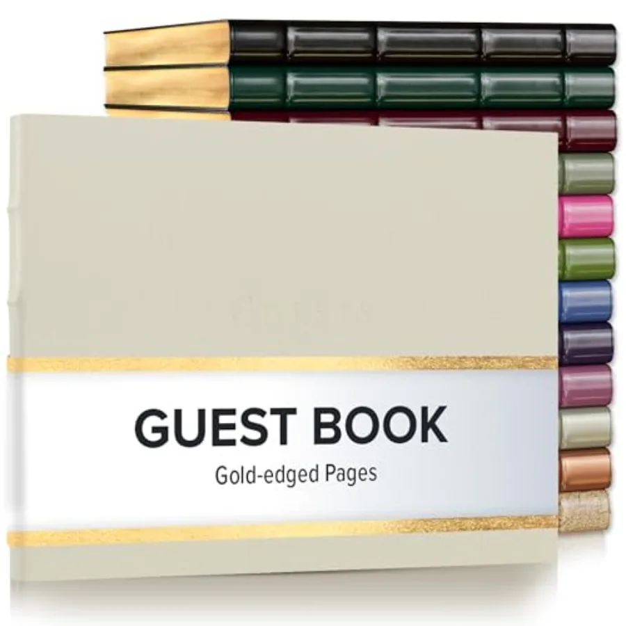 Guest Book - Great for Wedding, Reception, Baby and Bridal Shower, Birthday Party and Vacation Home - 192 Lined Pages to Sign i
Guest Book - Great for Wedding, Reception, Baby and Bridal Shower, Birthday Party and Vacation Home - 192 Lined Pages to Sign i