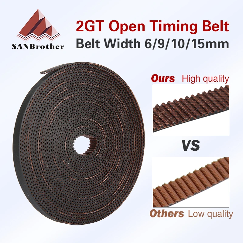 High quality 3D printer gear synchronous belt GT2 Width 6mm 9mm 10mm timing belt wear resistant for BLV mgn Cube ender3 belt
High quality 3D printer gear synchronous belt GT2 Width 6mm 9mm 10mm timing belt wear resistant for BLV mgn Cube ender3 belt