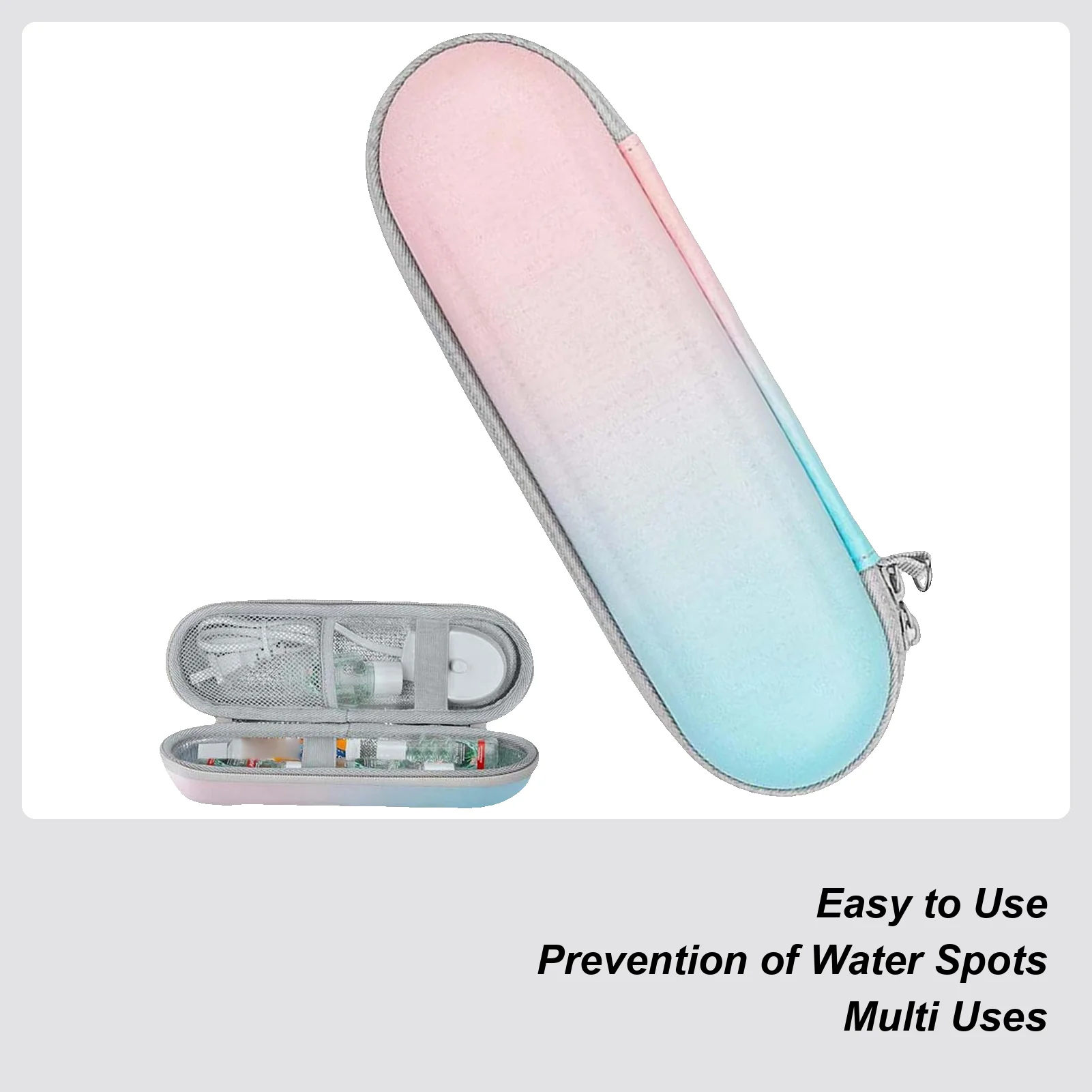 Дорожный чехол для электрической зубной щетки, держатель для зубной щетки с сетчатым карманом, контейнер для хранения, для путешествий, бытовые зубы для взрослых
Дорожный чехол для электрической зубной щетки, держатель для зубной щетки с сетчатым карманом, контейнер для хранения, для путешествий, бытовые зубы для взрослых