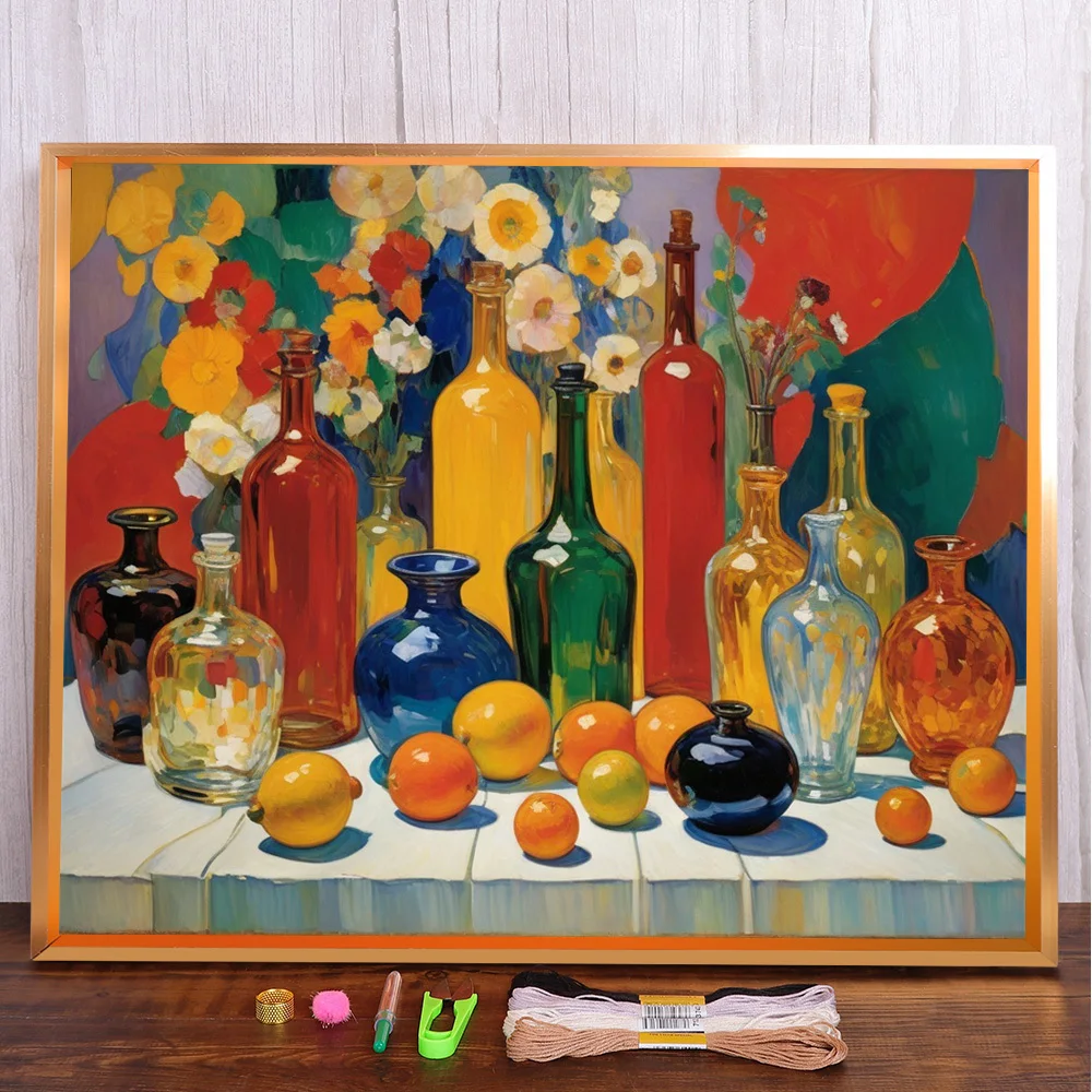 Still Life Pre-Printed 11CT Cross Stitch DIY Embroidery Kit Hobby Handicraft Handiwork Needlework Design Home Decor Different
Still Life Pre-Printed 11CT Cross Stitch DIY Embroidery Kit Hobby Handicraft Handiwork Needlework Design Home Decor Different