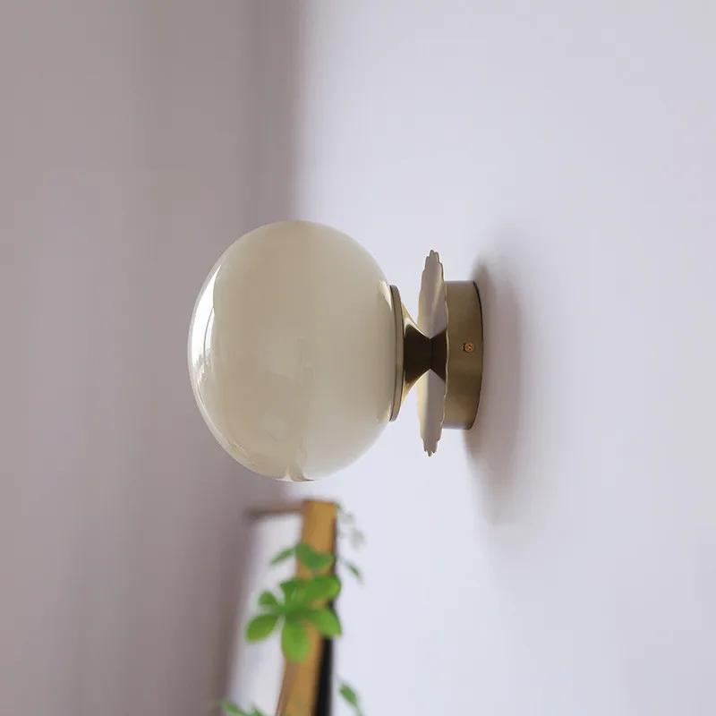 Minimalist Ball Glass Bedside Lamp Background Wall Commercial Entrance Corridor Aisle Decorative Wall Lamp
Minimalist Ball Glass Bedside Lamp Background Wall Commercial Entrance Corridor Aisle Decorative Wall Lamp
