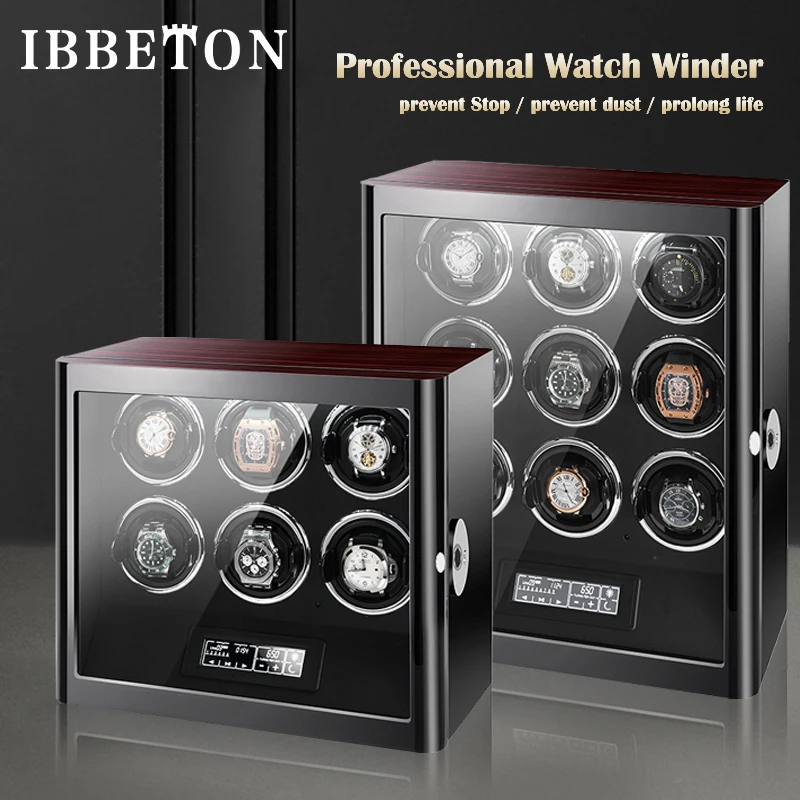IBBETON Automatic Watch Winder Mechanical Watch Home Self Swinging Watch Storage Box Upper Chord Shaker Automatic Swinging Watch
IBBETON Automatic Watch Winder Mechanical Watch Home Self Swinging Watch Storage Box Upper Chord Shaker Automatic Swinging Watch