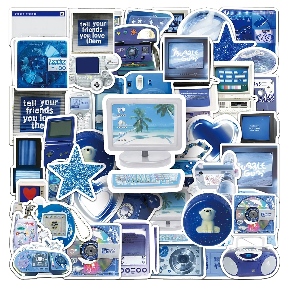10/30/50pcs Cartoon Blue Y2K Digital Product Graffiti Stickers DIY Skateboard Phone Notebook Bike Waterproof Retro Sticker Decor
10/30/50pcs Cartoon Blue Y2K Digital Product Graffiti Stickers DIY Skateboard Phone Notebook Bike Waterproof Retro Sticker Decor