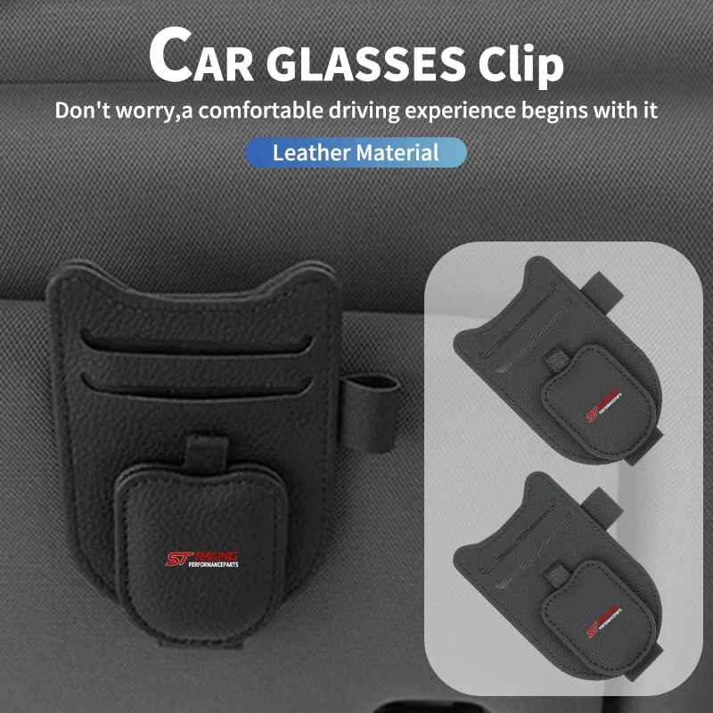 Car Sunshade Glasses Storage Clip PU Leather Cards Holder For Ford ST Line Racing RS S Kuga Fiesta Fusion Mondeo Edge Focus
Car Sunshade Glasses Storage Clip PU Leather Cards Holder For Ford ST Line Racing RS S Kuga Fiesta Fusion Mondeo Edge Focus