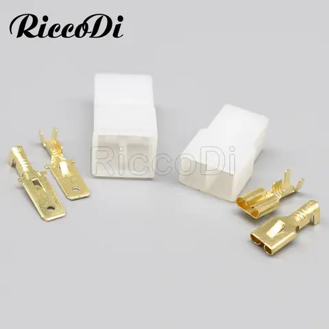 1–20 Kits 2-poliger, unversiegelter Kfz-Stecker, weiblich, männlich, elektrischer PA66-Stecker mit Anschlussstiften 180924 -5 180923 -5