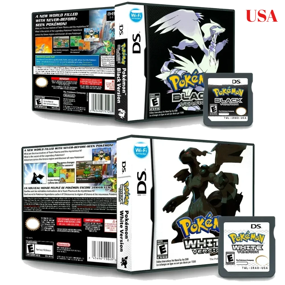 USA Version English NDS Game Card Anime Periphera Pokemon DS Card-BLACK Version with Black Box Collection for Kids Gift
USA Version English NDS Game Card Anime Periphera Pokemon DS Card-BLACK Version with Black Box Collection for Kids Gift