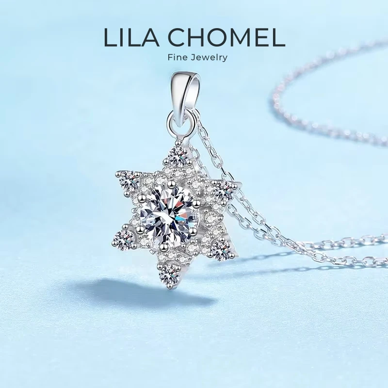 Lover Valentine's Day 18K White Gold Girl Birthday Gift Necklaces 1CT Moissanite Diamond Hexagram PT950 Women Wedding Pendant
Lover Valentine's Day 18K White Gold Girl Birthday Gift Necklaces 1CT Moissanite Diamond Hexagram PT950 Women Wedding Pendant