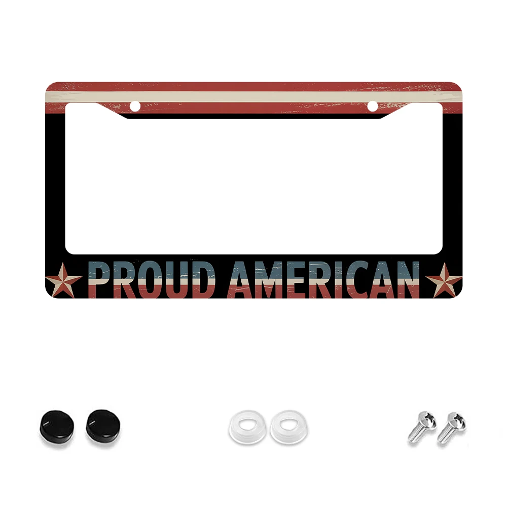 1 шт. красный, белый, синий гордый узор с американским флагом, 2 отверстия, рамка для номерного знака, алюминиевый материал, 6x12 дюймов, с набором винтов, ретро нет
1 шт. красный, белый, синий гордый узор с американским флагом, 2 отверстия, рамка для номерного знака, алюминиевый материал, 6x12 дюймов, с набором винтов, ретро нет