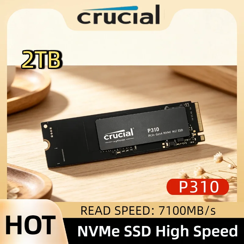 Crucial P310 1TB 2TB 2280 PCIe Gen4 3D NAND NVMe M.2 SSD Up to 7100 MB/s Internal Solid State Drive PC OEM Package Max Pro
Crucial P310 1TB 2TB 2280 PCIe Gen4 3D NAND NVMe M.2 SSD Up to 7100 MB/s Internal Solid State Drive PC OEM Package Max Pro