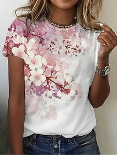 Summer Butterfly T-shirt Flower 3D Printed Streetwear Women's Flower T-shirt Women's Top T-shirt Clothing
Summer Butterfly T-shirt Flower 3D Printed Streetwear Women's Flower T-shirt Women's Top T-shirt Clothing