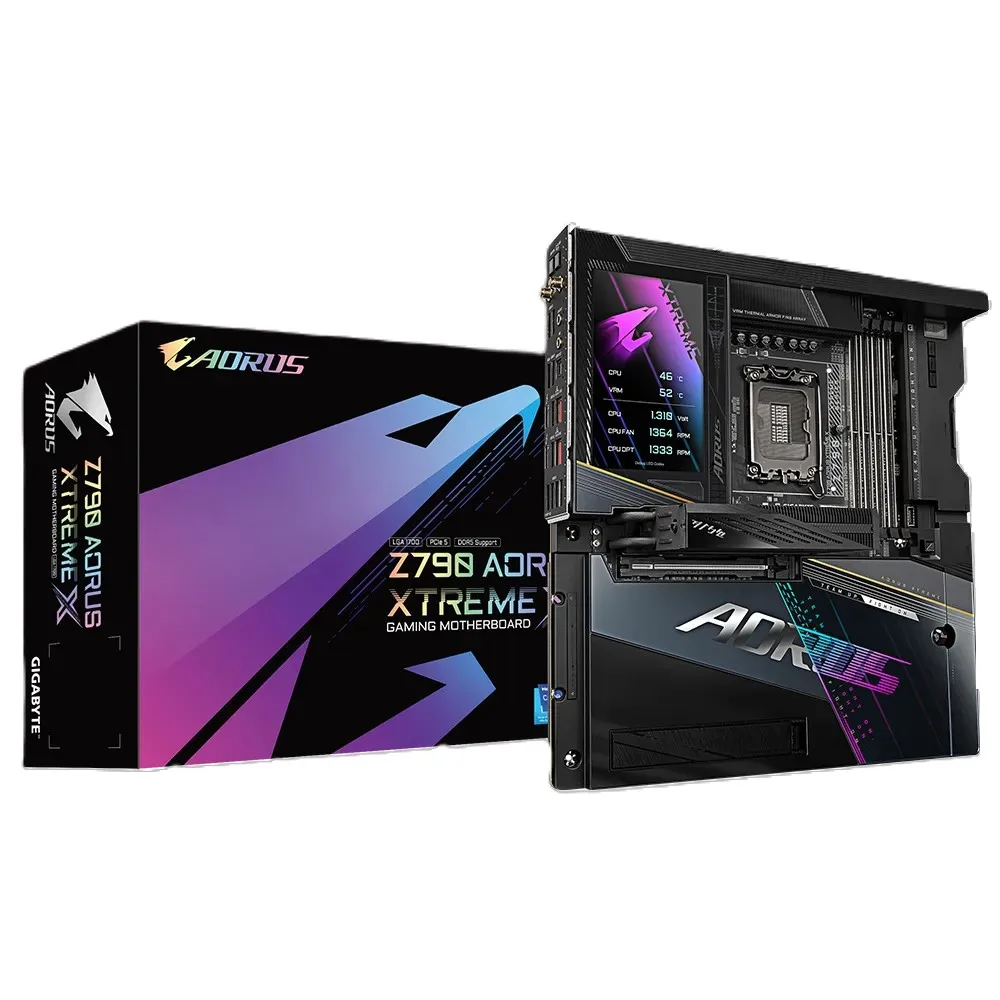 TOP & BEST SELLING Z790 AORUS XTREME X LGA1700 Z790 ATX DDR5 5*M.2 PCIe 5.0 USB 3.2 Type-C Wi-Fi 7 Motherboard
TOP & BEST SELLING Z790 AORUS XTREME X LGA1700 Z790 ATX DDR5 5*M.2 PCIe 5.0 USB 3.2 Type-C Wi-Fi 7 Motherboard