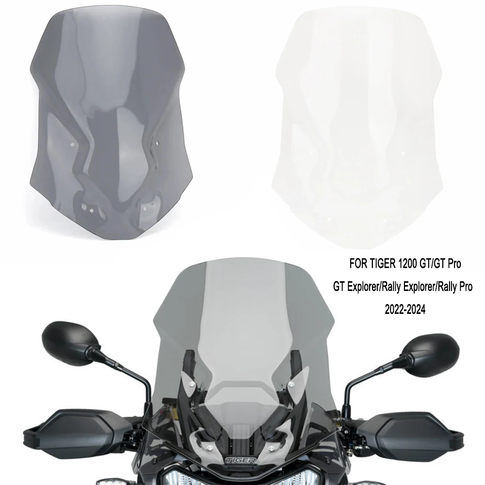 New Motorcycle Windscreen Windshield Covers For Tiger1200 GT Pro Tiger 1200 GT/GT Explorer/Rally Pro/Rally Explorer 2022-2024
New Motorcycle Windscreen Windshield Covers For Tiger1200 GT Pro Tiger 1200 GT/GT Explorer/Rally Pro/Rally Explorer 2022-2024