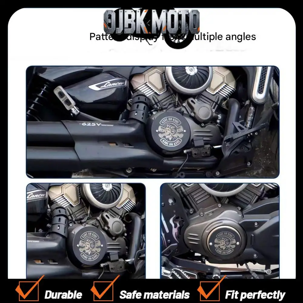 for KOVE Lancer 625V modified clutch side cover decorative cover, protective cover, KOVE 625 electromagnetic cover, carbon steel
for KOVE Lancer 625V modified clutch side cover decorative cover, protective cover, KOVE 625 electromagnetic cover, carbon steel