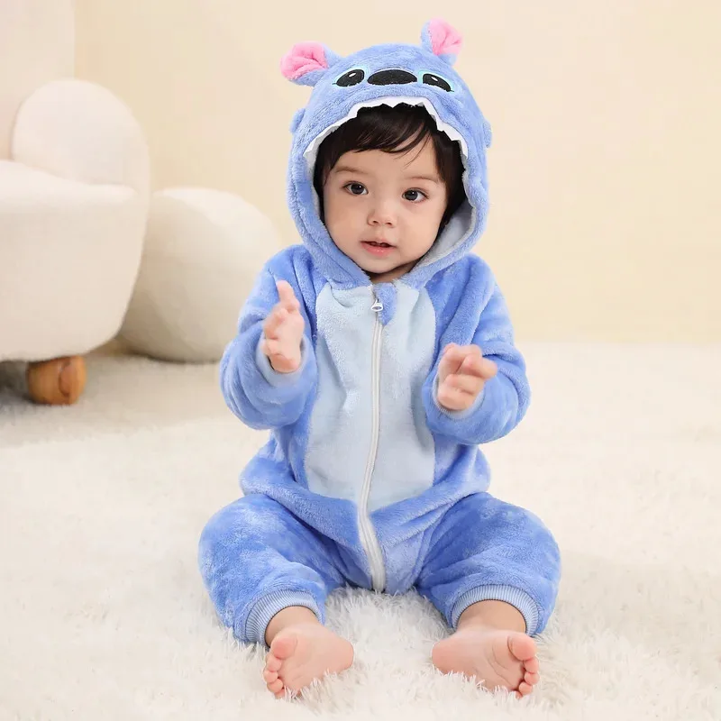 Baby Kigurumi Stitch Cartoon Romper Infant Kids Animal Jumpsuit Toddler Clothes Bodysuits Cosplay Pyjamas Costumes For Christmas
Baby Kigurumi Stitch Cartoon Romper Infant Kids Animal Jumpsuit Toddler Clothes Bodysuits Cosplay Pyjamas Costumes For Christmas