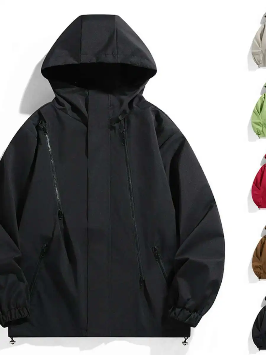 Loose Unisex Outdoor Sports Climbing Jacket Hooded Jacket Outerwear Lightweight Polyester Fabric Metal Decoration for Autumn ...
Loose Unisex Outdoor Sports Climbing Jacket Hooded Jacket Outerwear Lightweight Polyester Fabric Metal Decoration for Autumn ...