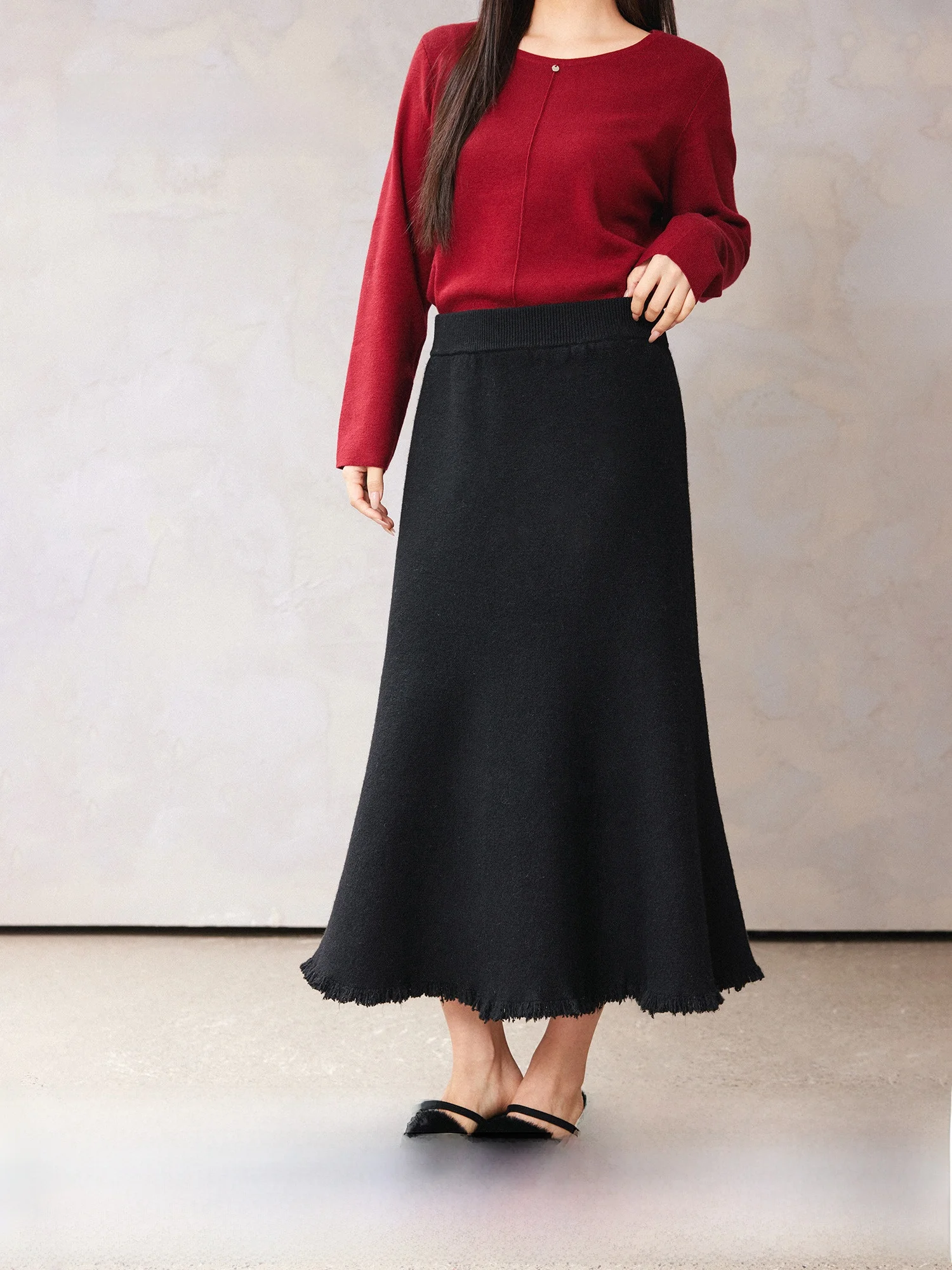 Юбка Ele из шерстяной смеси с эффектом перьев, универсальная зимняя длинная юбка для любого типа фигуры, плюс размеры, струящаяся, с лунным плетением
Юбка Ele из шерстяной смеси с эффектом перьев, универсальная зимняя длинная юбка для любого типа фигуры, плюс размеры, струящаяся, с лунным плетением