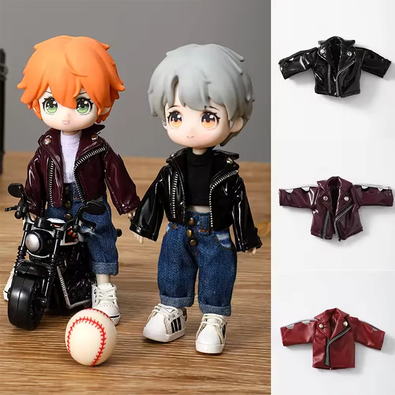 YMY OB11 doll clothes zipper clip jacket to overcome the trend of leather black coat cool motorcycle leather 11 BJD doll clothes
YMY OB11 doll clothes zipper clip jacket to overcome the trend of leather black coat cool motorcycle leather 11 BJD doll clothes