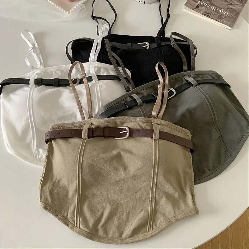 Girls 2024 Summer New Suspended Korean Edition Fashion Adjustable Shoulder Strap Bra Slim Fit Short Tank Top
Girls 2024 Summer New Suspended Korean Edition Fashion Adjustable Shoulder Strap Bra Slim Fit Short Tank Top