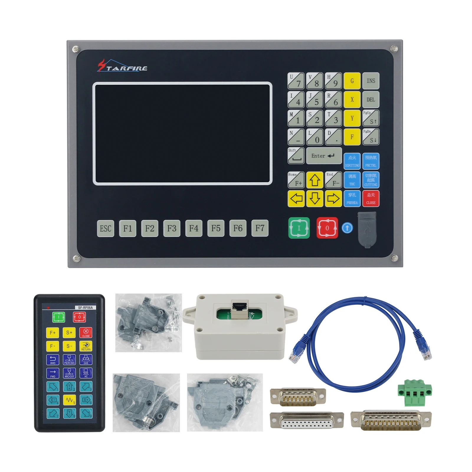 SF-2100C numerical control system and RF06A remote numerical control controller for flame plasma
SF-2100C numerical control system and RF06A remote numerical control controller for flame plasma