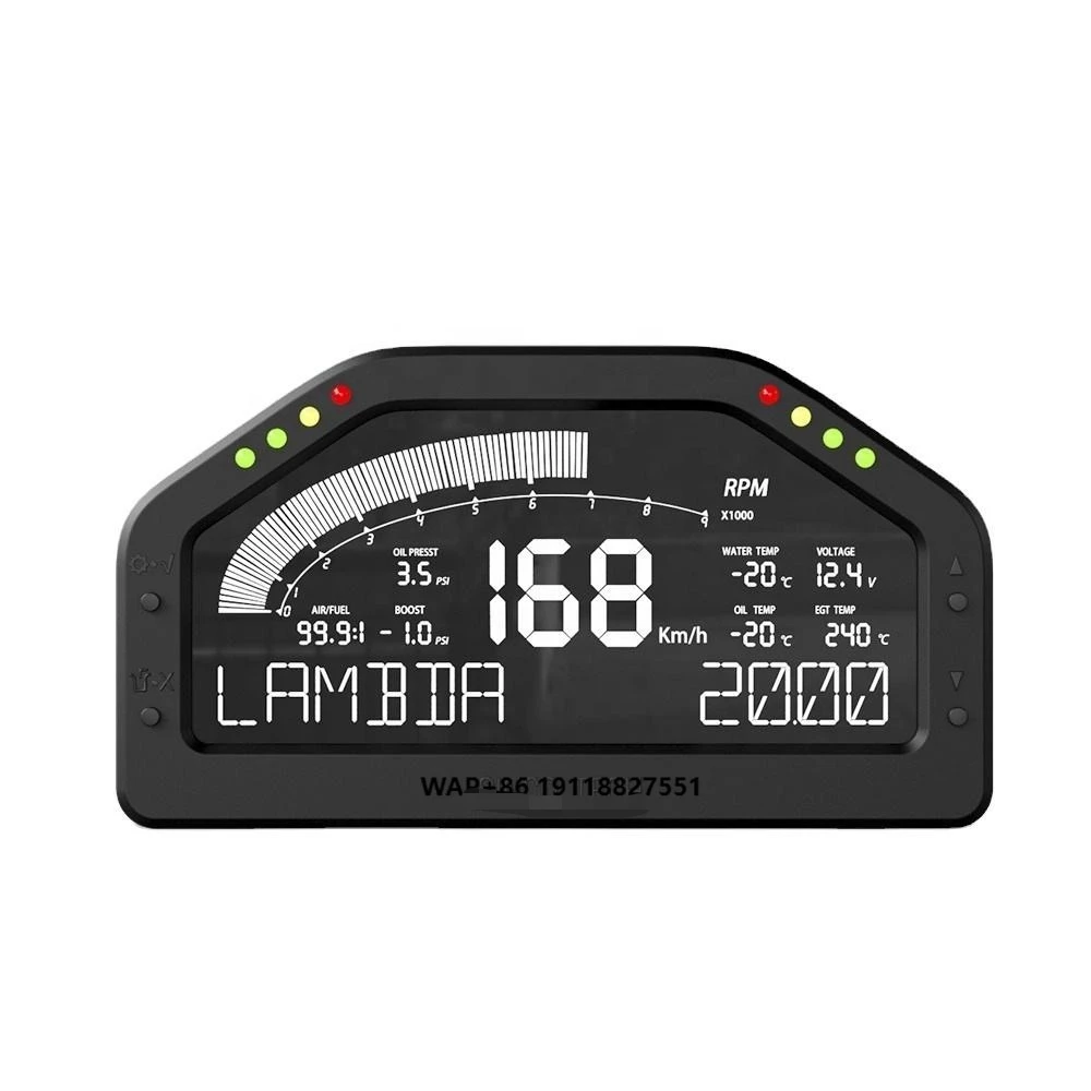 QSF Wideband 7-Color Multifunctional Black Racing Dashboard With Sensor DO926WB
QSF Wideband 7-Color Multifunctional Black Racing Dashboard With Sensor DO926WB