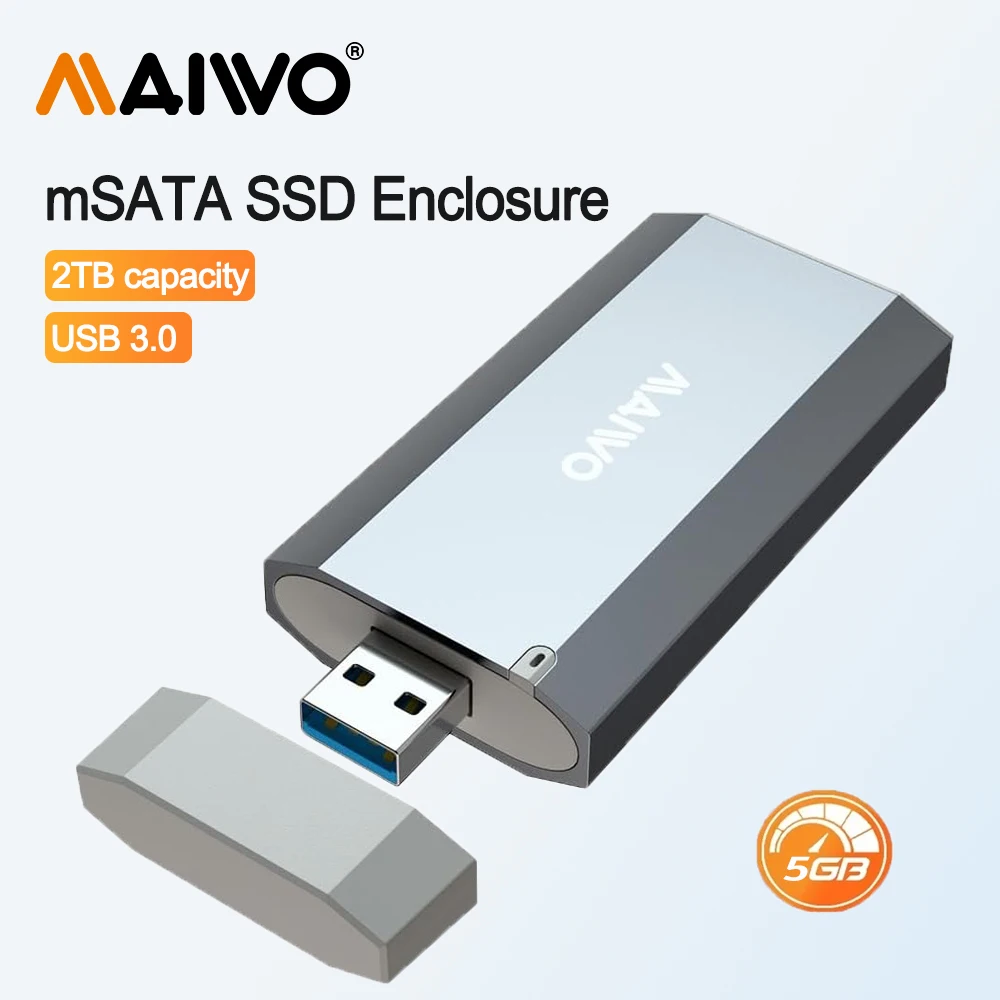 MAIWO USB 3.0 mSATA SSD Корпус 5 Гбит/с Внешний SSD-адаптер UASP и диск Поддержка до 2 ТБ Алюминиевый корпус для твердотельного накопителя 3050 mSATA SSD
MAIWO USB 3.0 mSATA SSD Корпус 5 Гбит/с Внешний SSD-адаптер UASP и диск Поддержка до 2 ТБ Алюминиевый корпус для твердотельного накопителя 3050 mSATA SSD