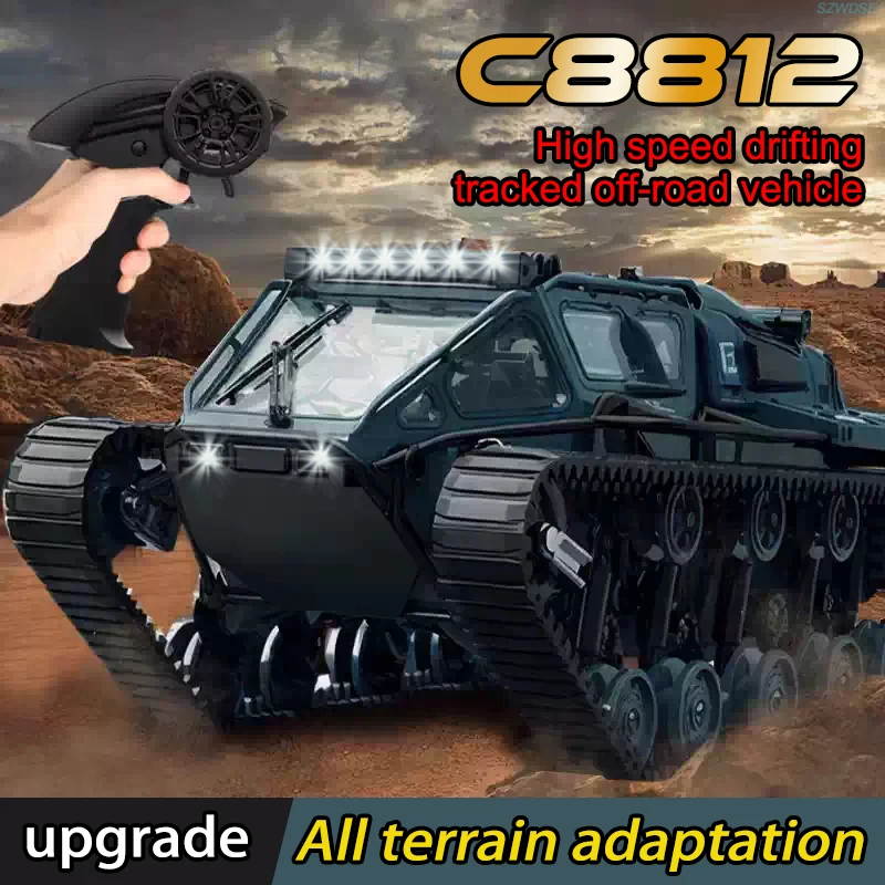 2.4G Full Scale Tracked Tank RC Car Model 360 Degree Rotation Drift Remote Control Off-Road Vehicle For Children Gift Boy
2.4G Full Scale Tracked Tank RC Car Model 360 Degree Rotation Drift Remote Control Off-Road Vehicle For Children Gift Boy