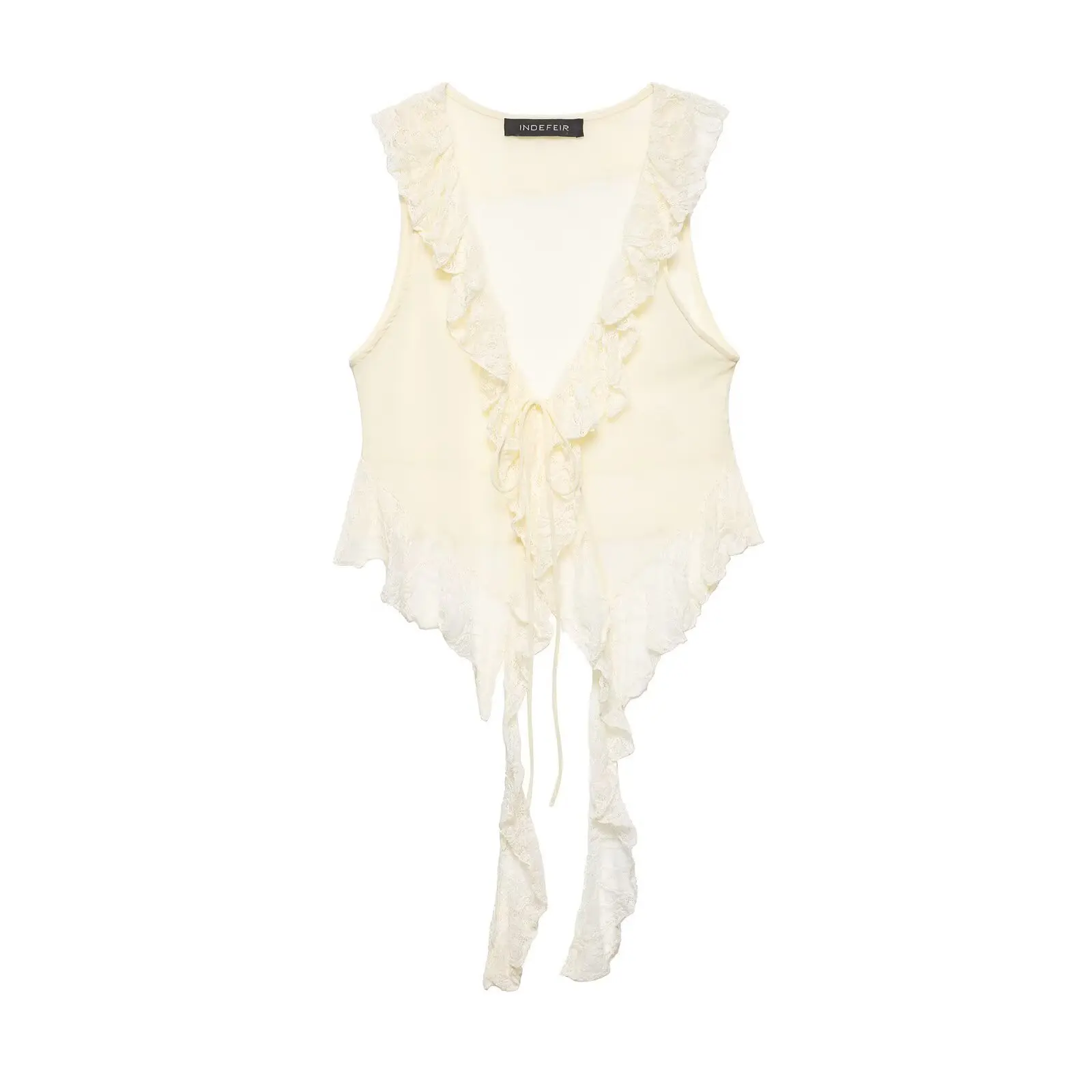 Summer Women Sexy Holiday Vacation Beach V-Neck Lace Pathwork Edge Top Lace-up Long Tassel Vest Sexy Women Short Street Wear
Summer Women Sexy Holiday Vacation Beach V-Neck Lace Pathwork Edge Top Lace-up Long Tassel Vest Sexy Women Short Street Wear