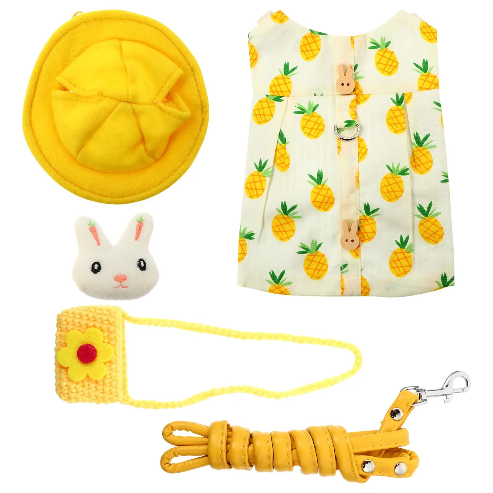 Rabbit Clothes Rope Set Harness Leash Cotton Stripe for Pet Bunny Guinea Pig Comfortable Soft Protection Metal Snap
Rabbit Clothes Rope Set Harness Leash Cotton Stripe for Pet Bunny Guinea Pig Comfortable Soft Protection Metal Snap