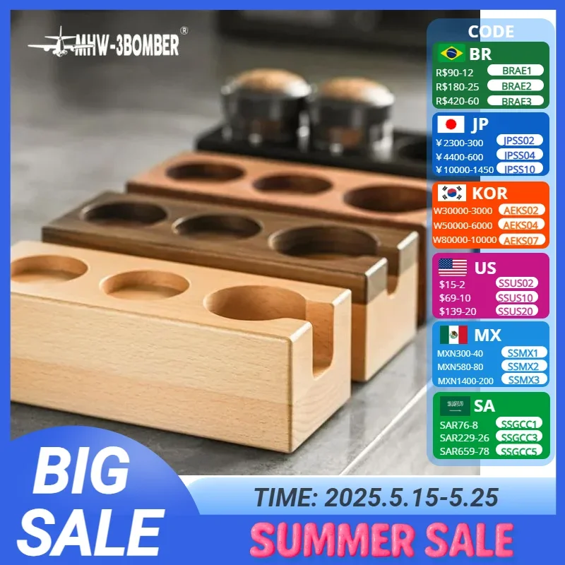 MHW-3BOMBER Espresso Tamping Station Espresso Organizer Holder for Storage 51mm/54mm Espresso Tamper Distributor Portafilter
MHW-3BOMBER Espresso Tamping Station Espresso Organizer Holder for Storage 51mm/54mm Espresso Tamper Distributor Portafilter
