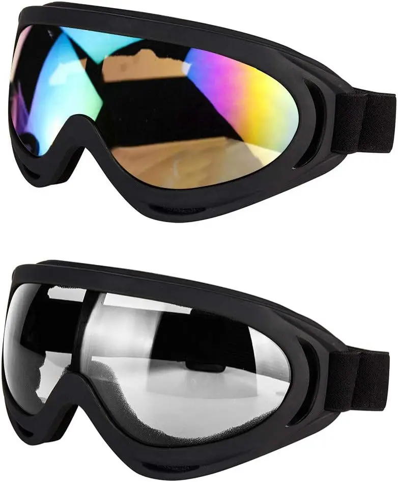 2-Pack Motorcycle Goggles, Anti-UV Adjustable Offroad Glasses for Men Women Kids
2-Pack Motorcycle Goggles, Anti-UV Adjustable Offroad Glasses for Men Women Kids