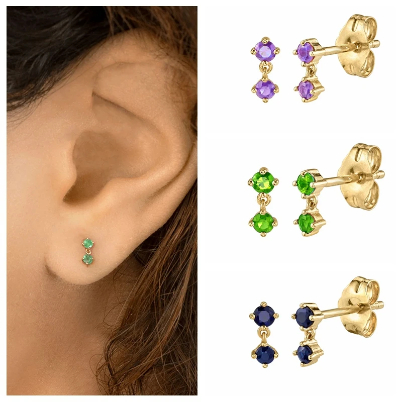 925 Sterling Silver Needle Small Water Drop Pendant Stud Earrings for Women Exquisite Colorful Crystal Earrings Fashion Jewelry
925 Sterling Silver Needle Small Water Drop Pendant Stud Earrings for Women Exquisite Colorful Crystal Earrings Fashion Jewelry