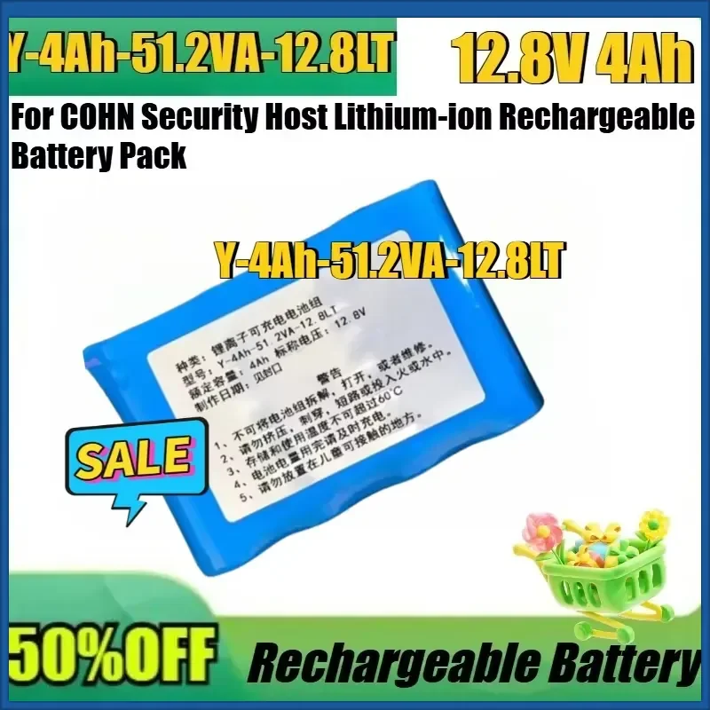 For COHN Security Host Lithium-ion Rechargeable Battery Pack NEW 12.8V 4Ah Y-4Ah-51.2VA-12.8LT High Quality Battery
For COHN Security Host Lithium-ion Rechargeable Battery Pack NEW 12.8V 4Ah Y-4Ah-51.2VA-12.8LT High Quality Battery