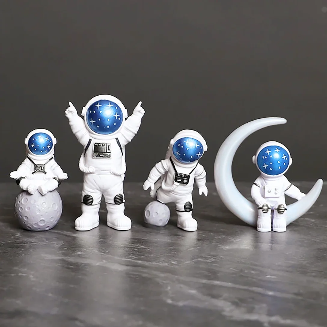4pc Astronaut Figure StatueSpaceman Sculpture Educational Toy Desktop Home Decoration Astronaut Model for Kids Gift Car ornament
4pc Astronaut Figure StatueSpaceman Sculpture Educational Toy Desktop Home Decoration Astronaut Model for Kids Gift Car ornament